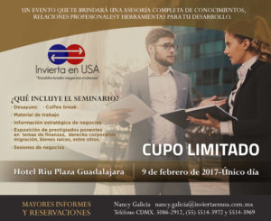 Read more about the article Como hacer negocios en Estados Unidos, Seminario en Guadalajara