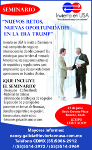 Read more about the article Nuevos retos, nuevas oportunidades en la era Trump, Torreon Coahuila – Crowne Plaza